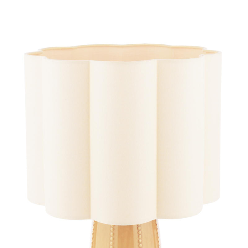 Laura Ashley Littleton Table Lamp Yellow Ceramic and Antique Brass With Shade • LA3756705-Q