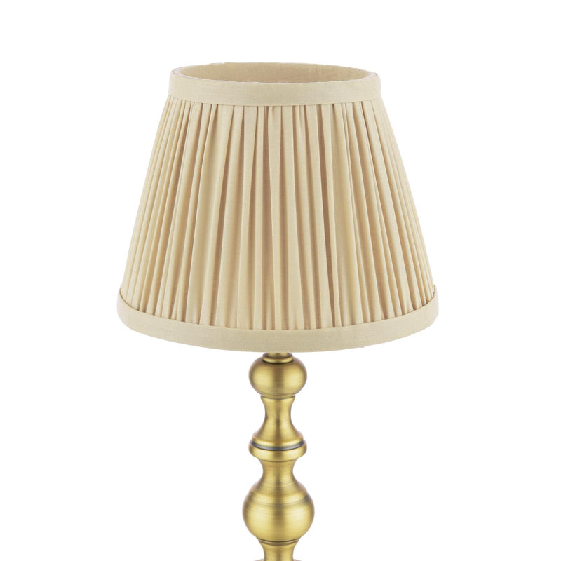 Laura Ashley Ezra Twin Pack Table Lamp Matt Antique Brass With Shade • LA3756706-Q