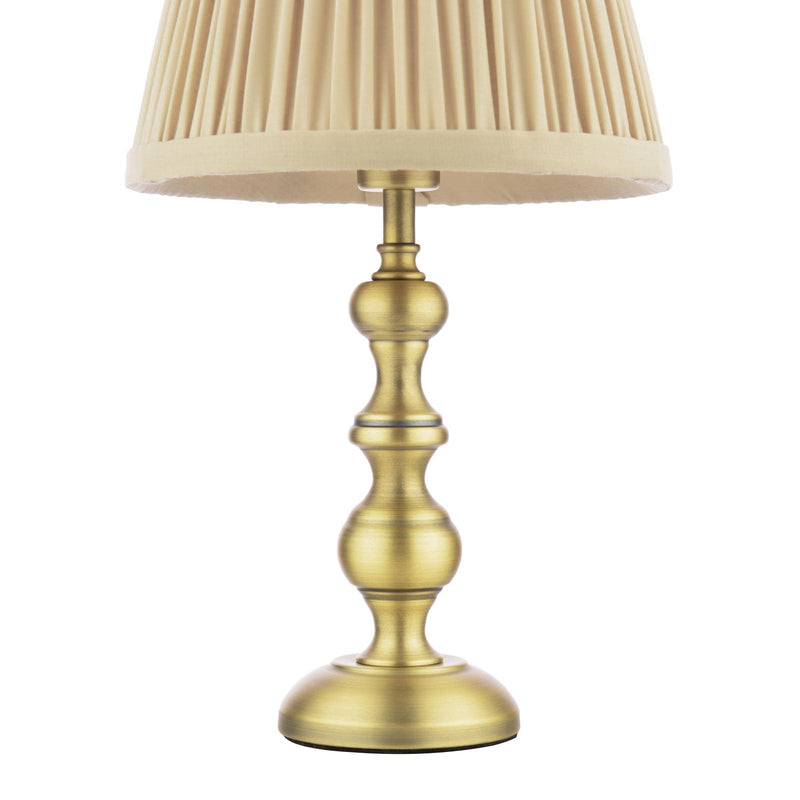 Laura Ashley Ezra Twin Pack Table Lamp Matt Antique Brass With Shade • LA3756706-Q