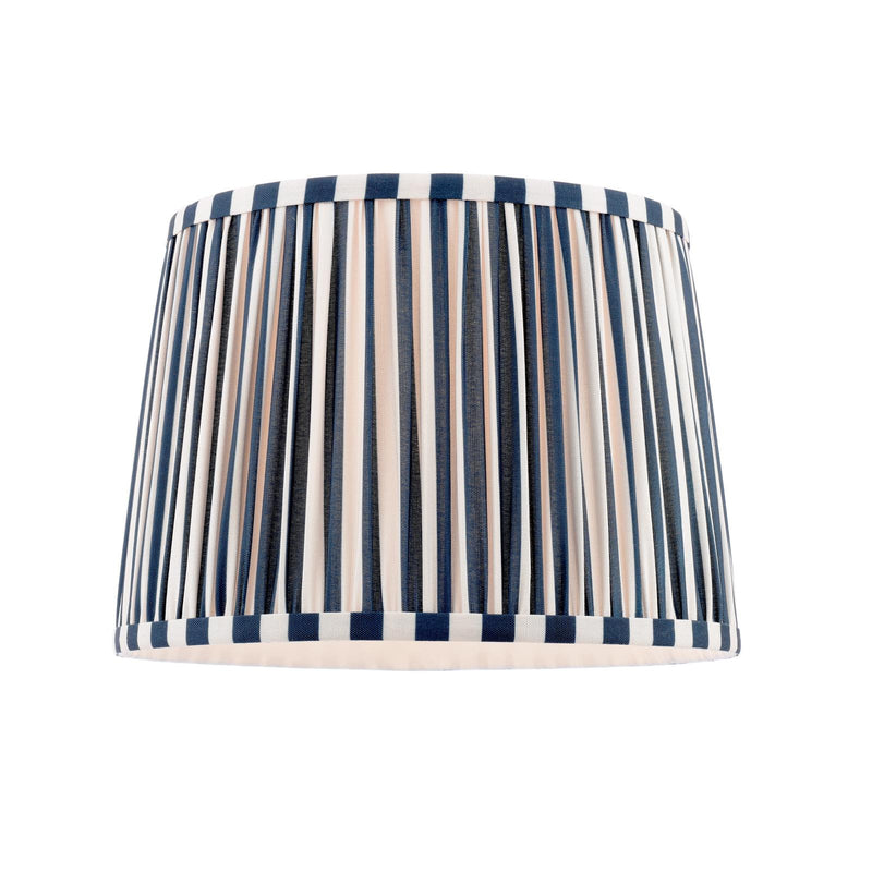Laura Ashley Denwick Blue Cotton Tapered Drum Shade 30cm/12 inch • LA3756736-Q