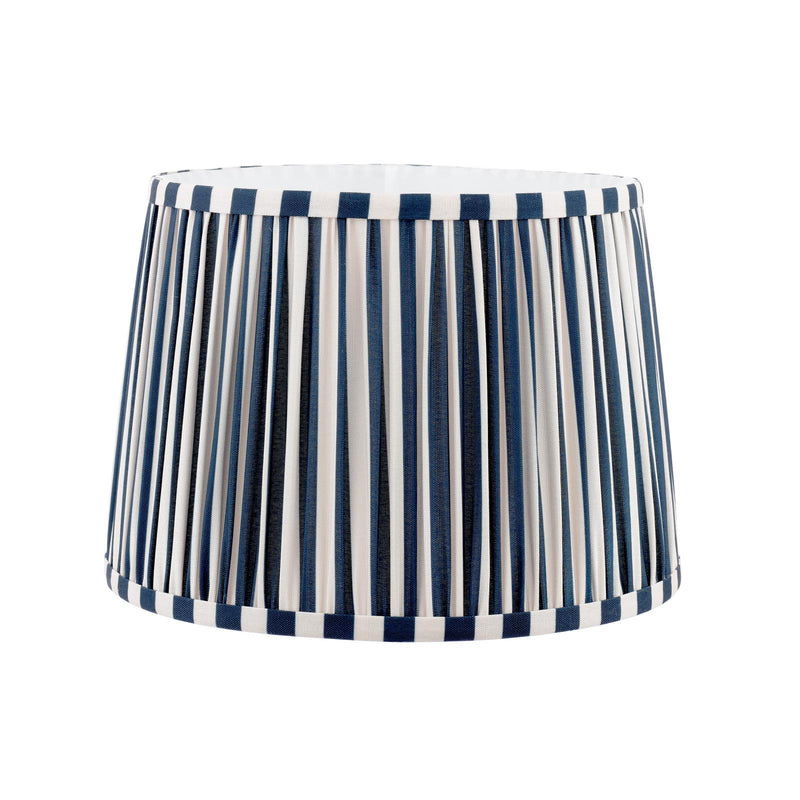 Laura Ashley Denwick Blue Cotton Tapered Drum Shade 30cm/12 inch • LA3756736-Q