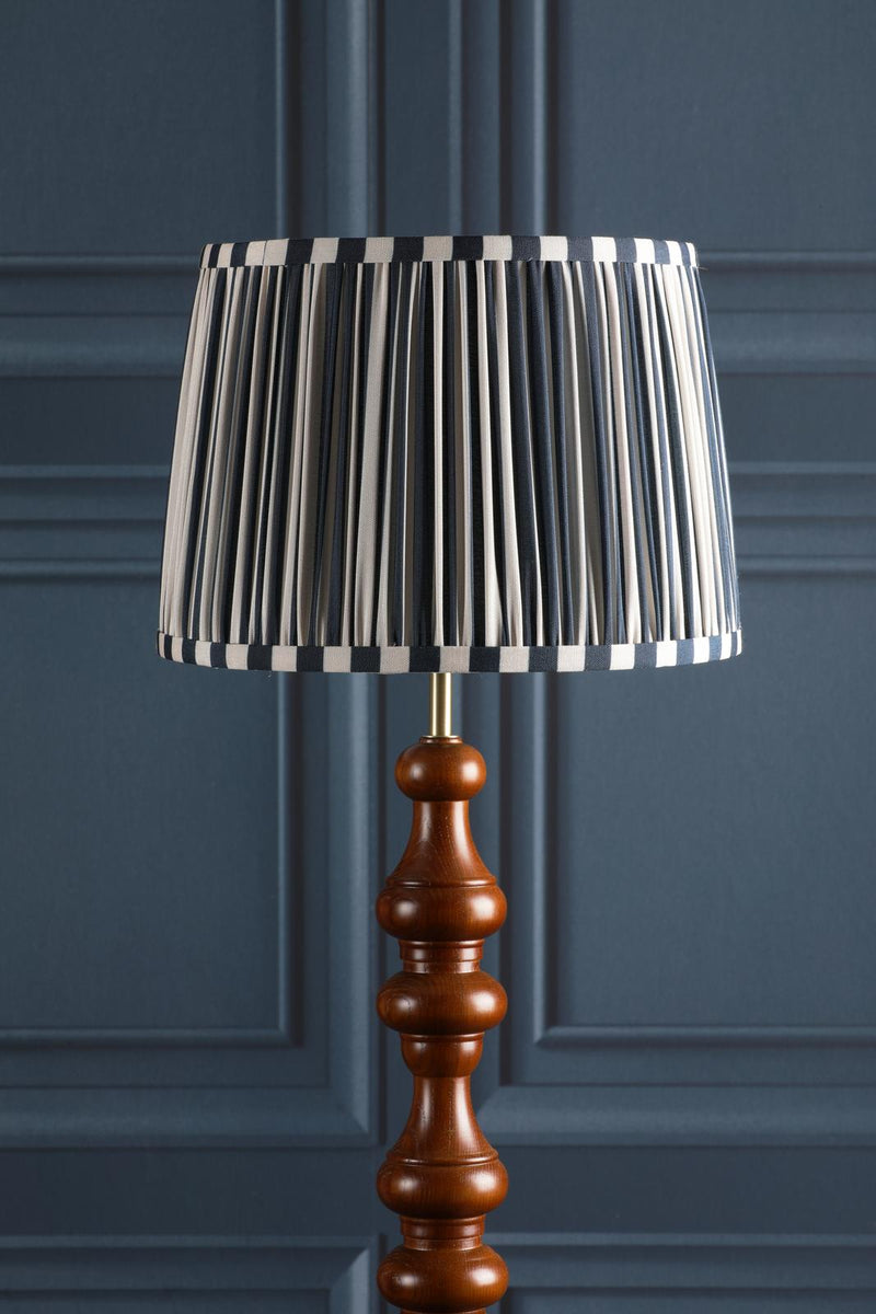 Laura Ashley Denwick Blue Cotton Tapered Drum Shade 30cm/12 inch • LA3756736-Q