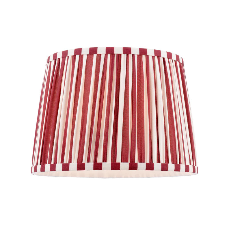 Laura Ashley Denwick Red Cotton Tapered Drum Shade 30cm/12 inch • LA3756737-Q
