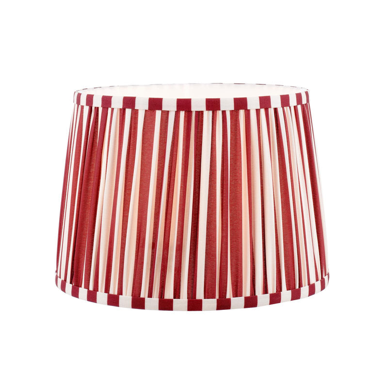 Laura Ashley Denwick Red Cotton Tapered Drum Shade 30cm/12 inch • LA3756737-Q