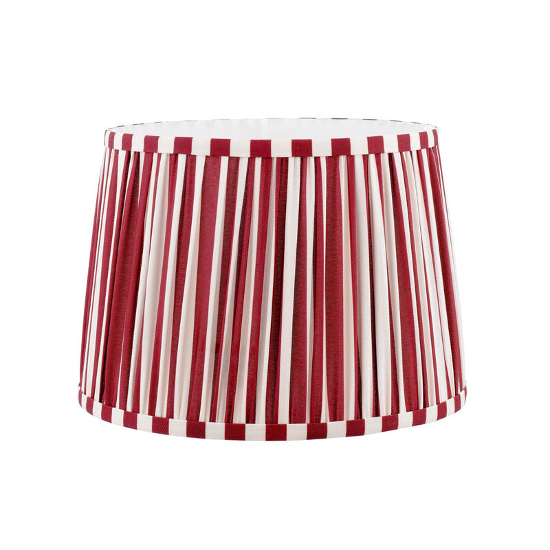Laura Ashley Denwick Red Cotton Tapered Drum Shade 30cm/12 inch • LA3756737-Q