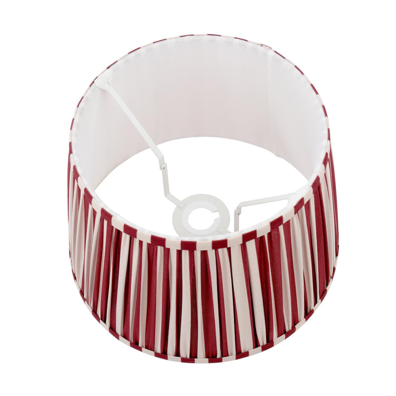 Laura Ashley Denwick Red Cotton Tapered Drum Shade 30cm/12 inch • LA3756737-Q