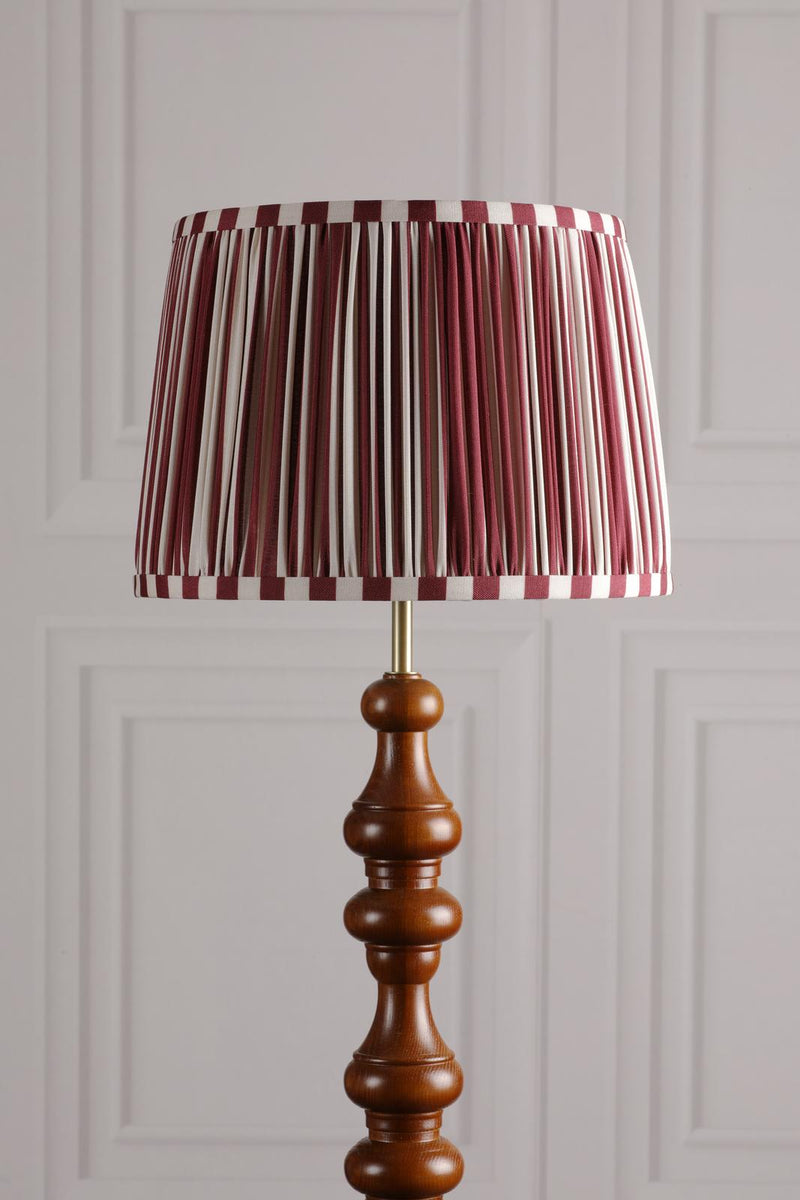 Laura Ashley Denwick Red Cotton Tapered Drum Shade 30cm/12 inch • LA3756737-Q