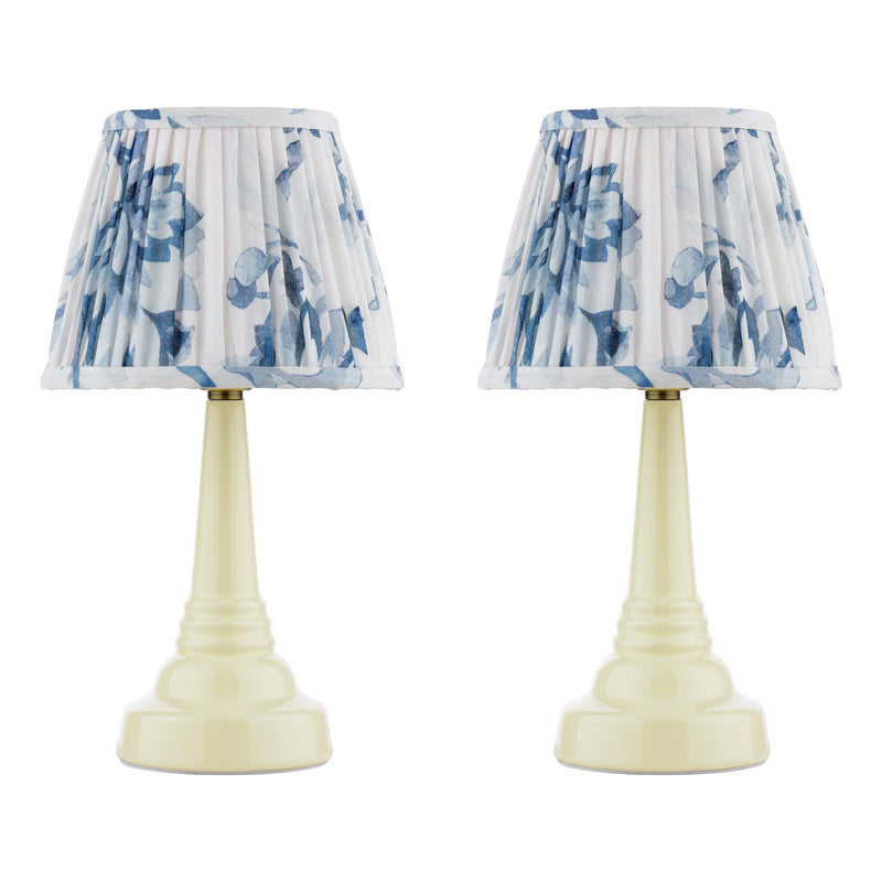 Laura Ashley Adwick Twin Pack Table Lamp Cream Ceramic With Shade • LA3756739-Q