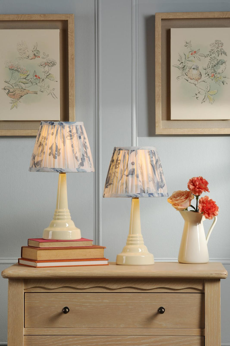 Laura Ashley Adwick Twin Pack Table Lamp Cream Ceramic With Shade • LA3756739-Q