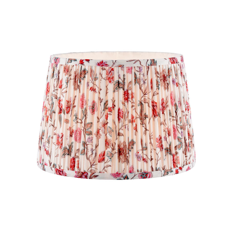 Laura Ashley Lingmell Trail Cream Cotton Tapered Drum Shade 30cm/12 inch • LA3756740-Q