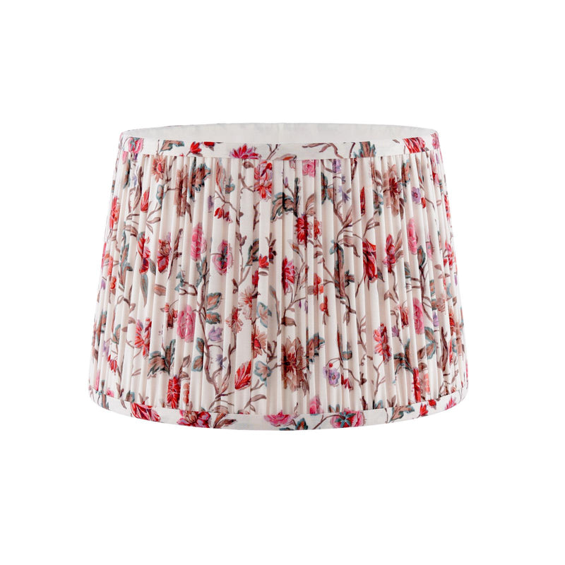 Laura Ashley Lingmell Trail Cream Cotton Tapered Drum Shade 30cm/12 inch • LA3756740-Q
