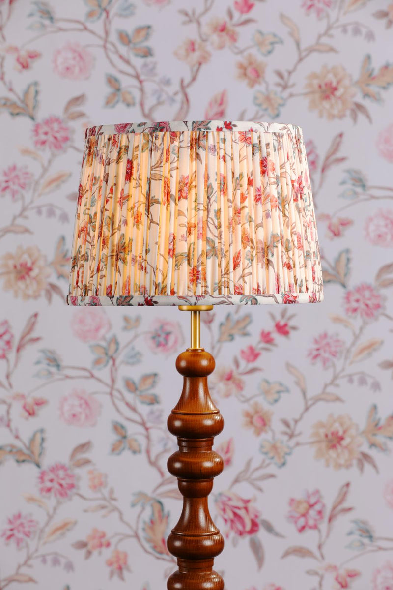 Laura Ashley Lingmell Trail Cream Cotton Tapered Drum Shade 30cm/12 inch • LA3756740-Q