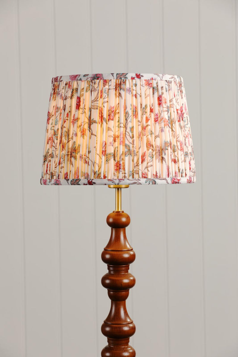 Laura Ashley Lingmell Trail Cream Cotton Tapered Drum Shade 30cm/12 inch • LA3756740-Q