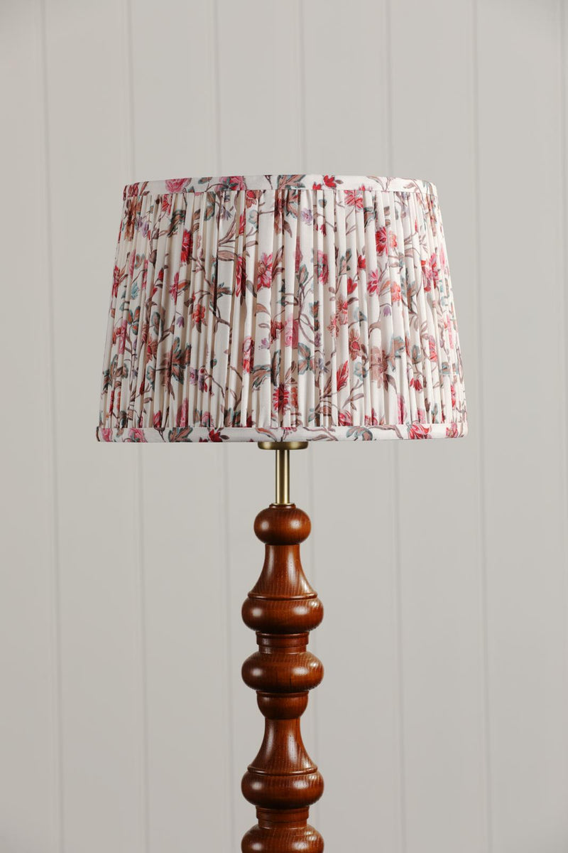 Laura Ashley Lingmell Trail Cream Cotton Tapered Drum Shade 30cm/12 inch • LA3756740-Q