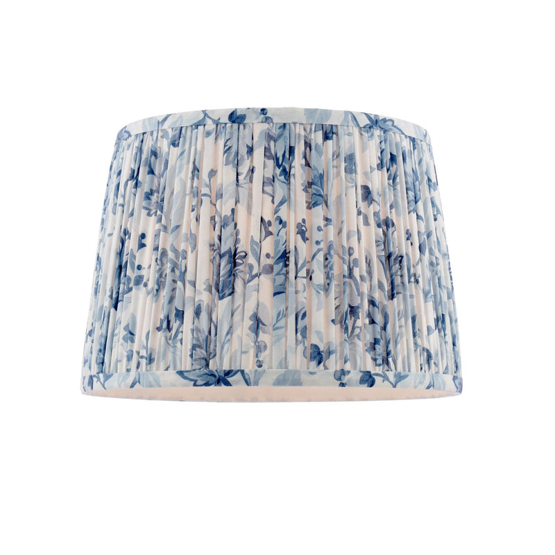 Laura Ashley Adwick Trail Blue Cotton Tapered Drum Shade 30cm/12 inch • LA3756741-Q