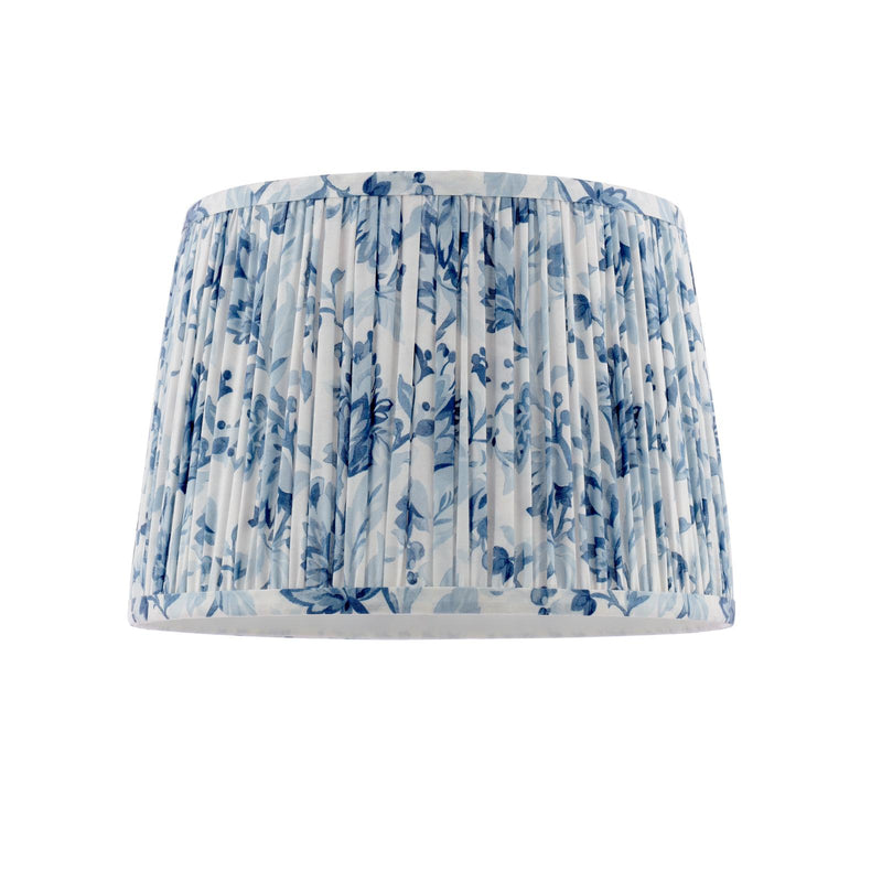 Laura Ashley Adwick Trail Blue Cotton Tapered Drum Shade 30cm/12 inch • LA3756741-Q