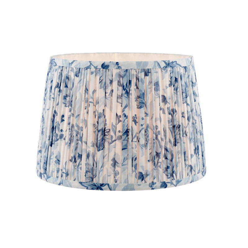 Laura Ashley Adwick Trail Blue Cotton Tapered Drum Shade 30cm/12 inch • LA3756741-Q