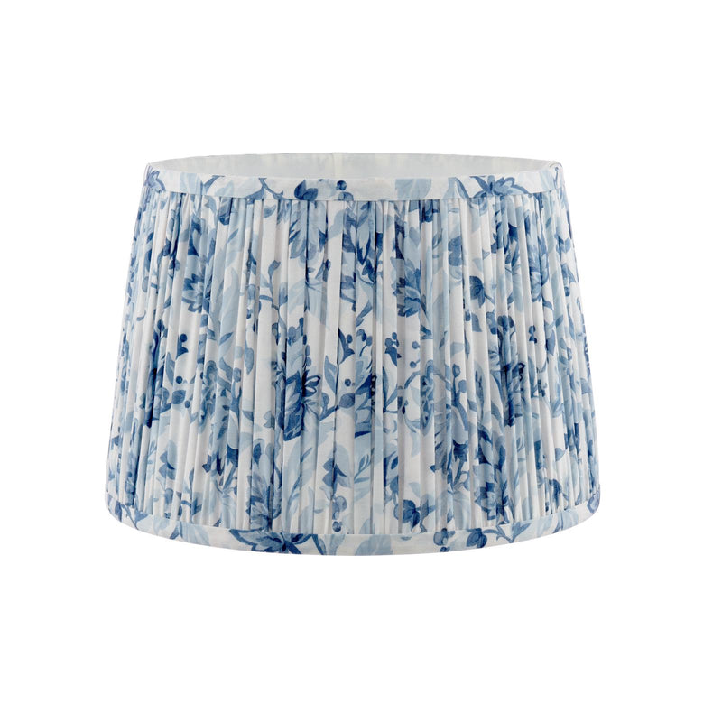 Laura Ashley Adwick Trail Blue Cotton Tapered Drum Shade 30cm/12 inch • LA3756741-Q