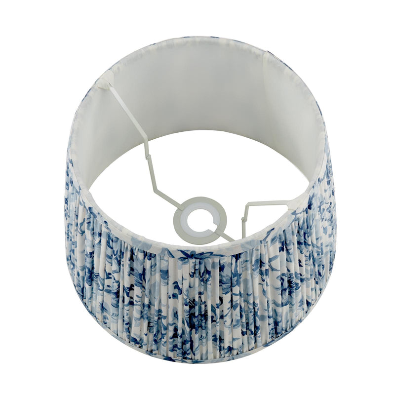 Laura Ashley Adwick Trail Blue Cotton Tapered Drum Shade 30cm/12 inch • LA3756741-Q