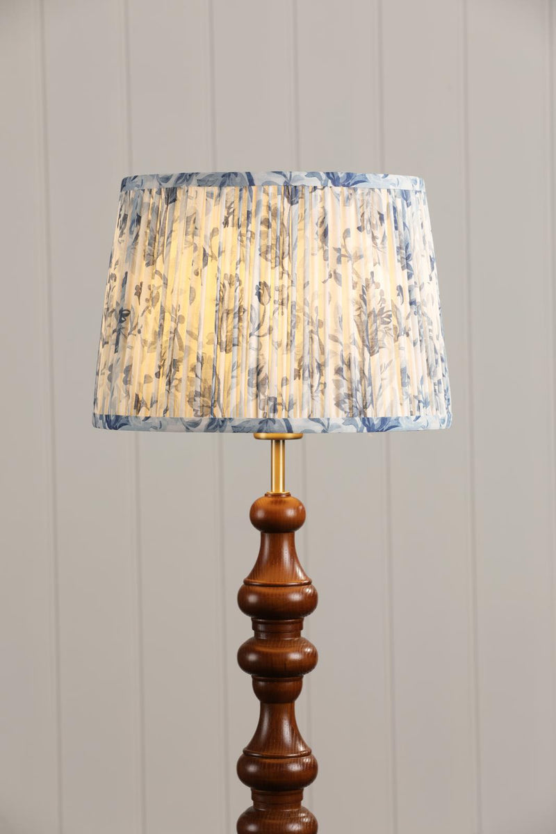 Laura Ashley Adwick Trail Blue Cotton Tapered Drum Shade 30cm/12 inch • LA3756741-Q