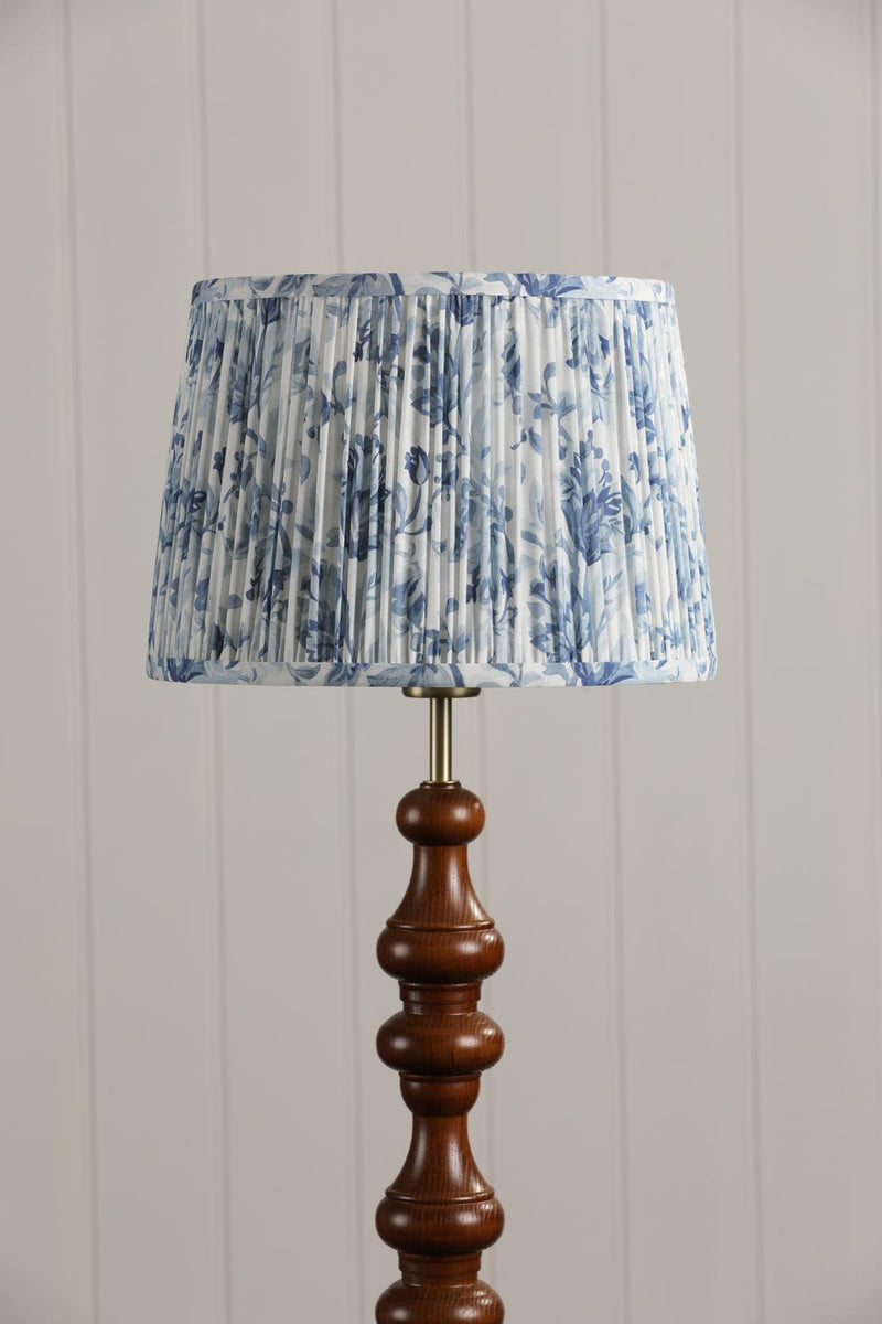 Laura Ashley Adwick Trail Blue Cotton Tapered Drum Shade 30cm/12 inch • LA3756741-Q
