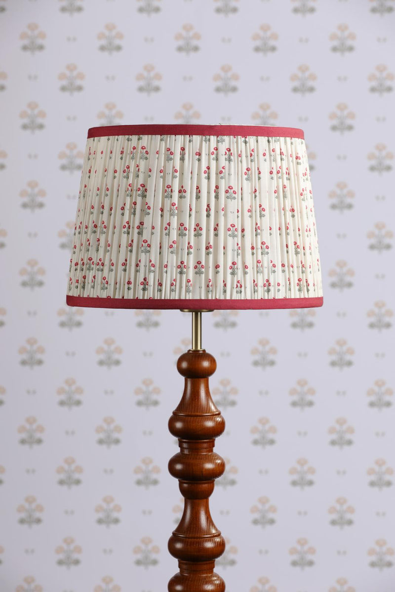 Laura Ashley Harthill Daisies Cream Cotton Tapered Drum Shade 30cm/12 inch • LA3756742-Q