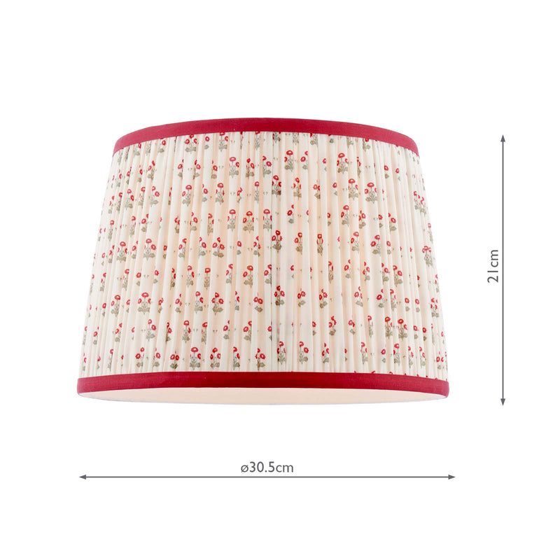 Laura Ashley Harthill Daisies Cream Cotton Tapered Drum Shade 30cm/12 inch • LA3756742-Q