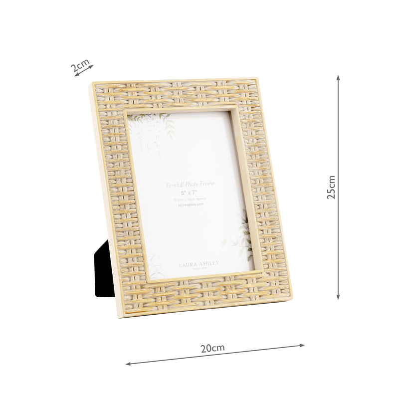 Laura Ashley Fernhill Photo Frame Matt Taupe 5" x 7" • LA3756757-Q