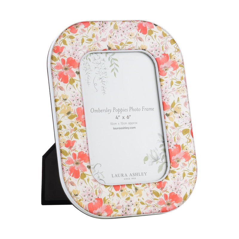 Laura Ashley Ombersley Poppies Photo Frame Matt Red 4" x 6" • LA3756764-Q