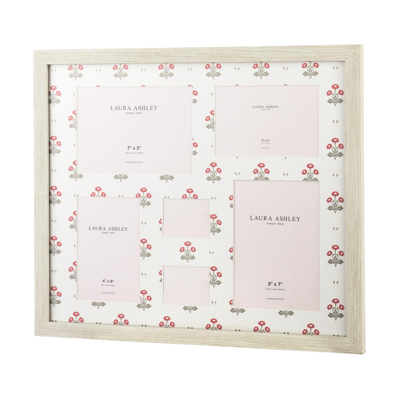 Laura Ashley Harthill Daisies Photo Frame Matt White and Multi Coloured • LA3756766-Q