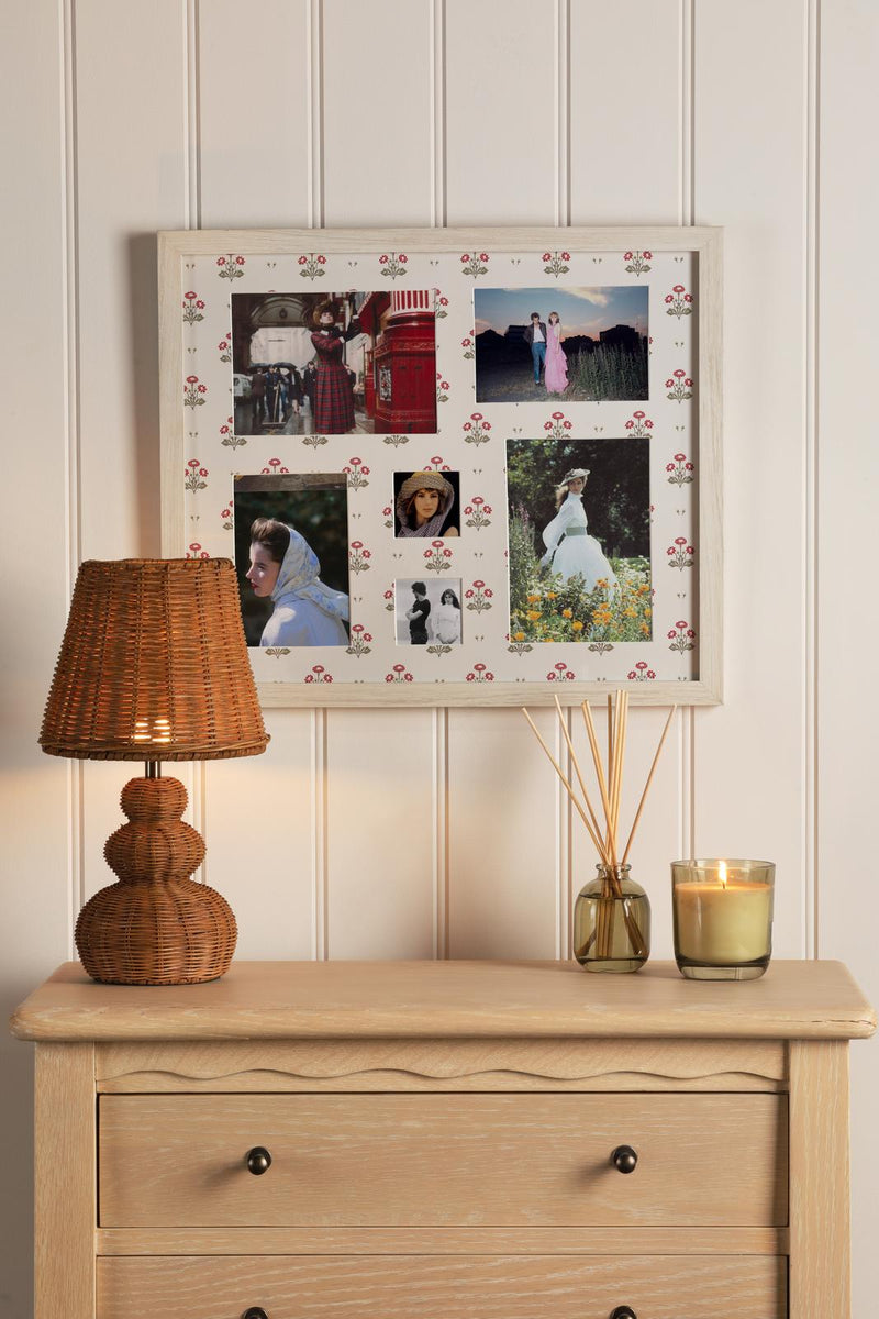 Laura Ashley Harthill Daisies Photo Frame Matt White and Multi Coloured • LA3756766-Q