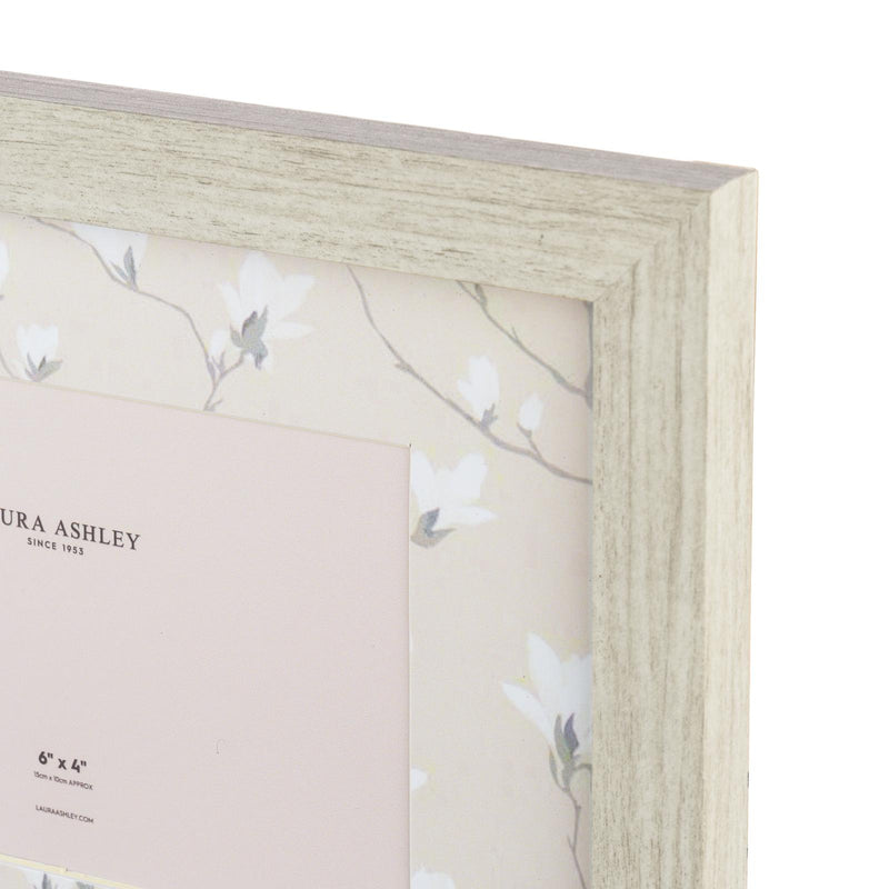 Laura Ashley Magnolia Photo Frame Matt White and Grey • LA3756767-Q