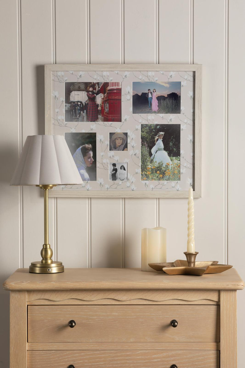 Laura Ashley Magnolia Photo Frame Matt White and Grey • LA3756767-Q