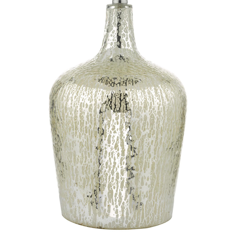 Dar Lighting Lolek Dual Light Table Lamp Clear/Silver Glass With Shade • LOL4232