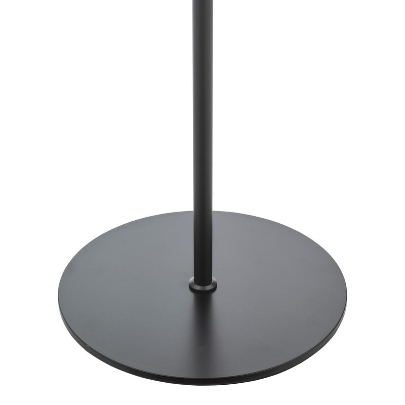 Dar Lighting Lycia 3 Light Floor Lamp Matt Black and Smoked Ombre Glass • LYC4922