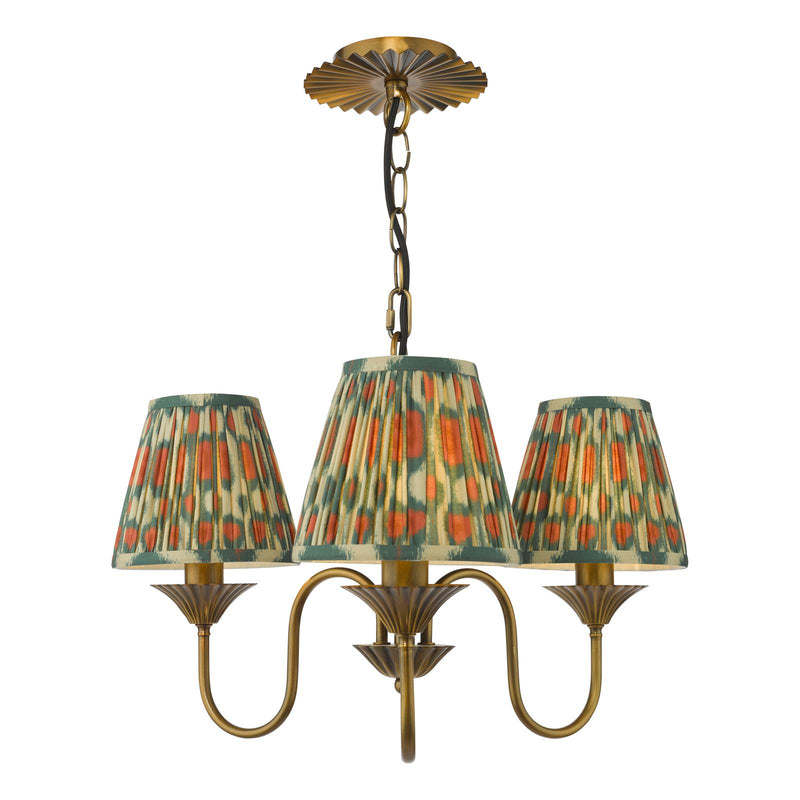 Dar Lighting Lydian 3 Light Pendant Antique Bronze Fitting Only • LYD0363