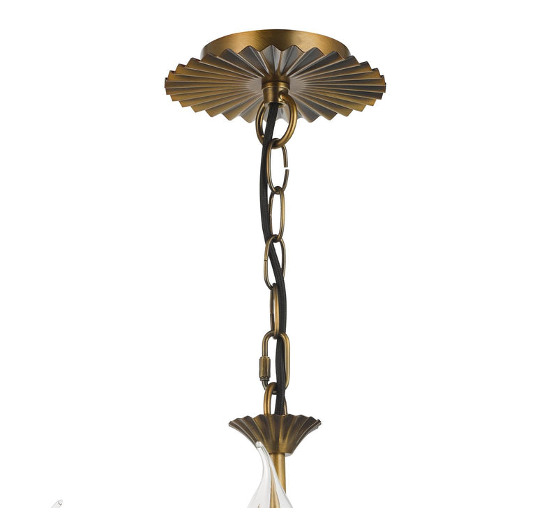 Dar Lighting Lydian 3 Light Pendant Antique Bronze Fitting Only • LYD0363
