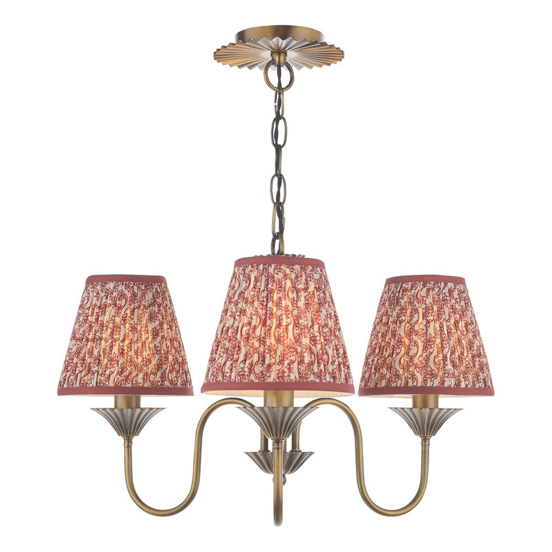 Dar Lighting Lydian 3 Light Pendant Antique Bronze Fitting Only • LYD0363