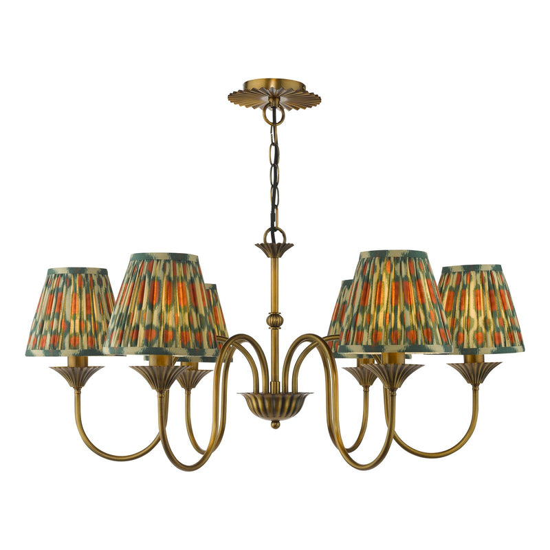 Dar Lighting Lydian 6 Light Pendant Antique Bronze Fitting Only • LYD0663