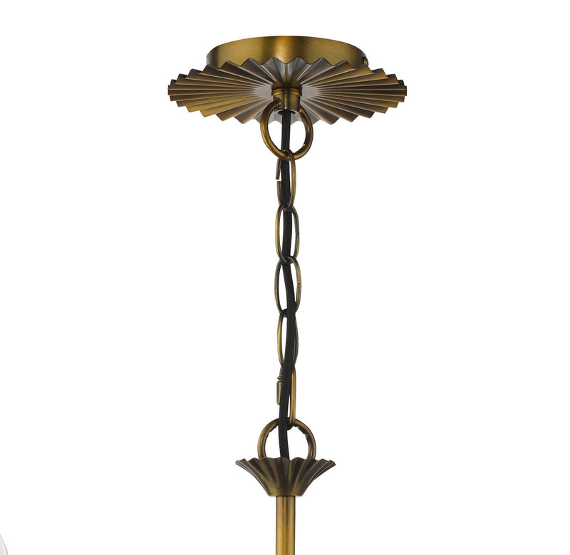 Dar Lighting Lydian 6 Light Pendant Antique Bronze Fitting Only • LYD0663