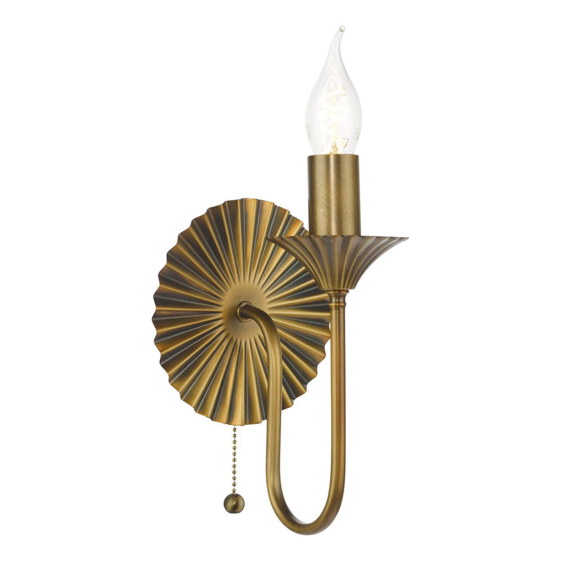 Dar Lighting Lydian Wall Light Antique Bronze Bracket Only • LYD0763