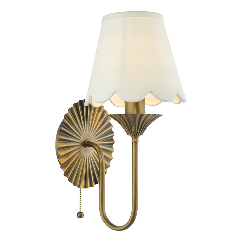 Dar Lighting Lydian Wall Light Antique Bronze Bracket Only • LYD0763