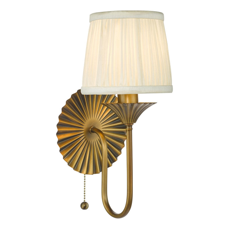 Dar Lighting Lydian Wall Light Antique Bronze Bracket Only • LYD0763