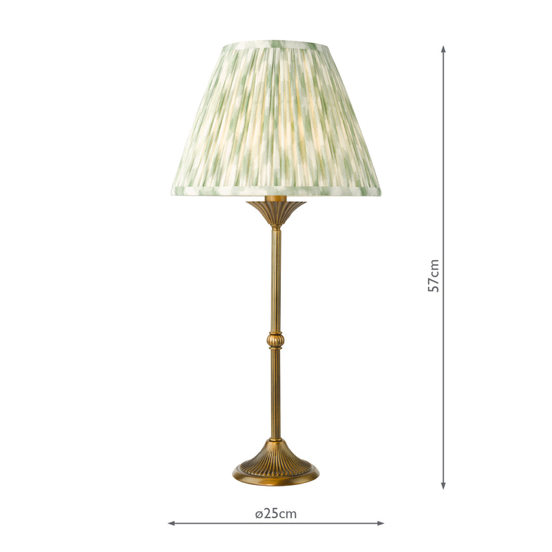 Dar Lighting Lydian Table Lamp Antique Bronze With Shade • LYD4263-IKA1024