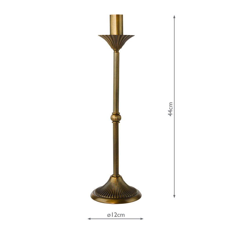 Dar Lighting Lydian Table Lamp Antique Bronze Base Only • LYD4263