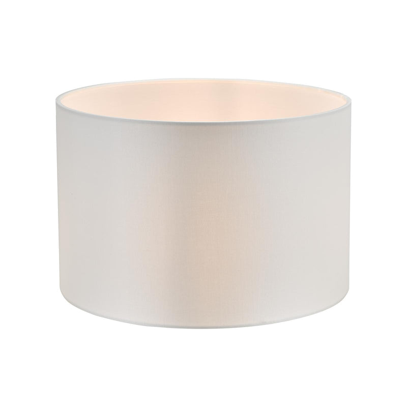 Dar Lighting Lyris Ivory Cotton Drum Shade 30cm 30cm • LYR1215