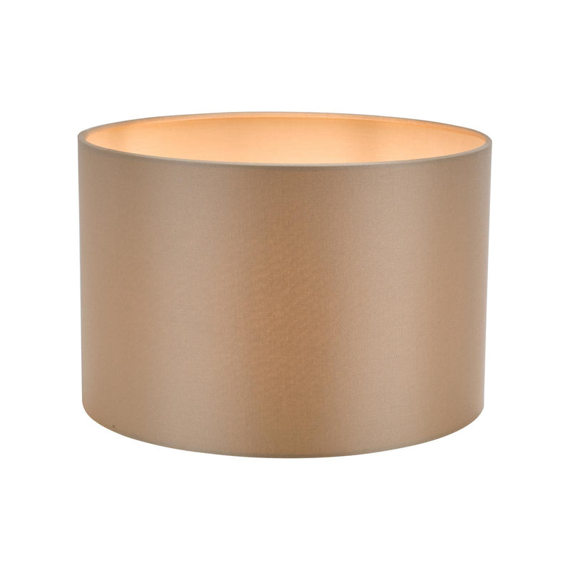 Dar Lighting Lyris Taupe Cotton Drum Shade 30cm 30cm • LYR1229