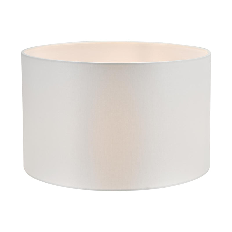 Dar Lighting Lyris Ivory Cotton Drum Shade 35cm 35cm • LYR1415