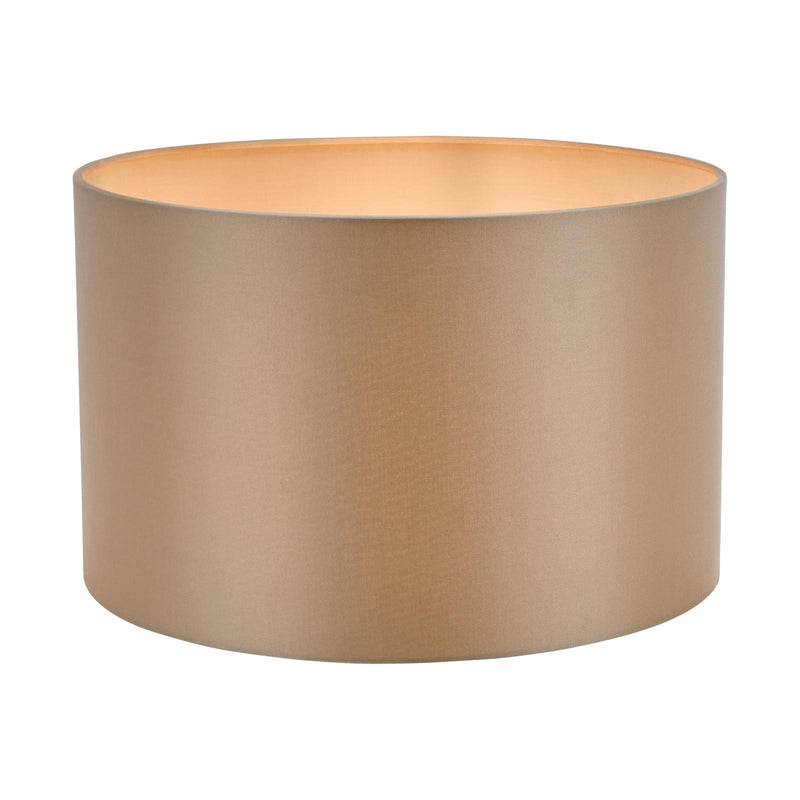 Dar Lighting Lyris Taupe Cotton Drum Shade 35cm 35cm • LYR1429