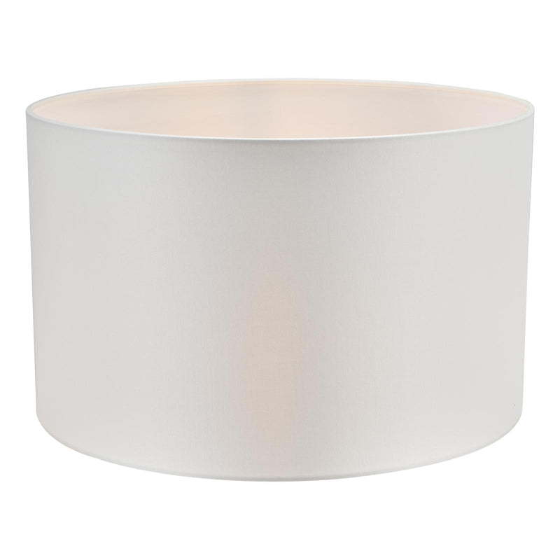 Dar Lighting Lyris Ivory Cotton Drum Shade 40cm 40cm • LYR1615